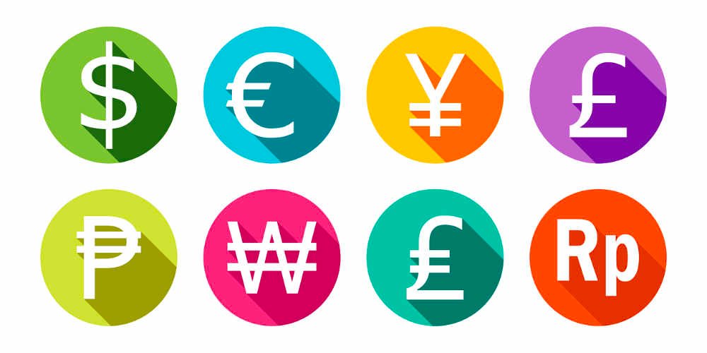 Available currencies on IQ Option