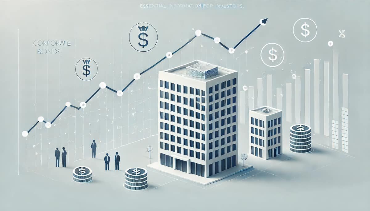 Corporate Bonds: Essential Information for Investors 1 a corporate building with a rising line chart overlaid on top, symbolizing corporate bonds