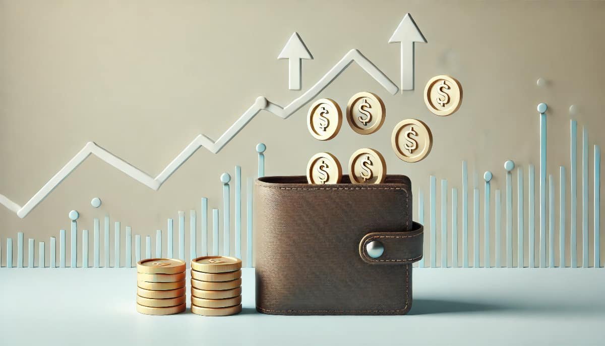 Dividend Strategies: How to Earn Steady Income? 1 an open wallet and coins falling into it, symbolizing dividend strategies for earning steady income