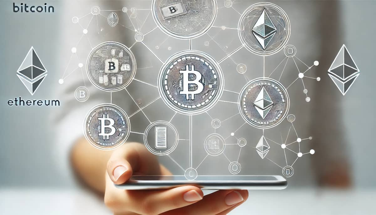 How Cryptocurrency Works?: A Beginner’s Guide 1 how cryptocurrency works for beginners-depict cryptocurrency symbols like Bitcoin