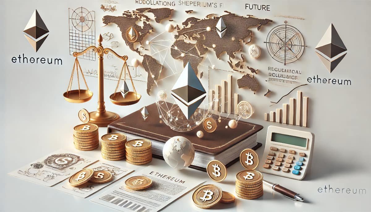 How Global Regulations Are Shaping Ethereum’s Future 1 image with a white background, focusing on global regulations shaping Ethereum's future