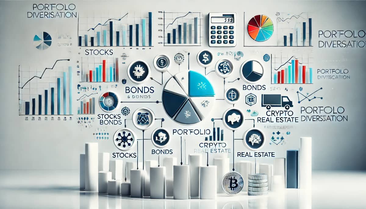 Portfolio Diversification: What It Is and Why It Matters? 1 portfolio diversification-the image includes multiple financial elements