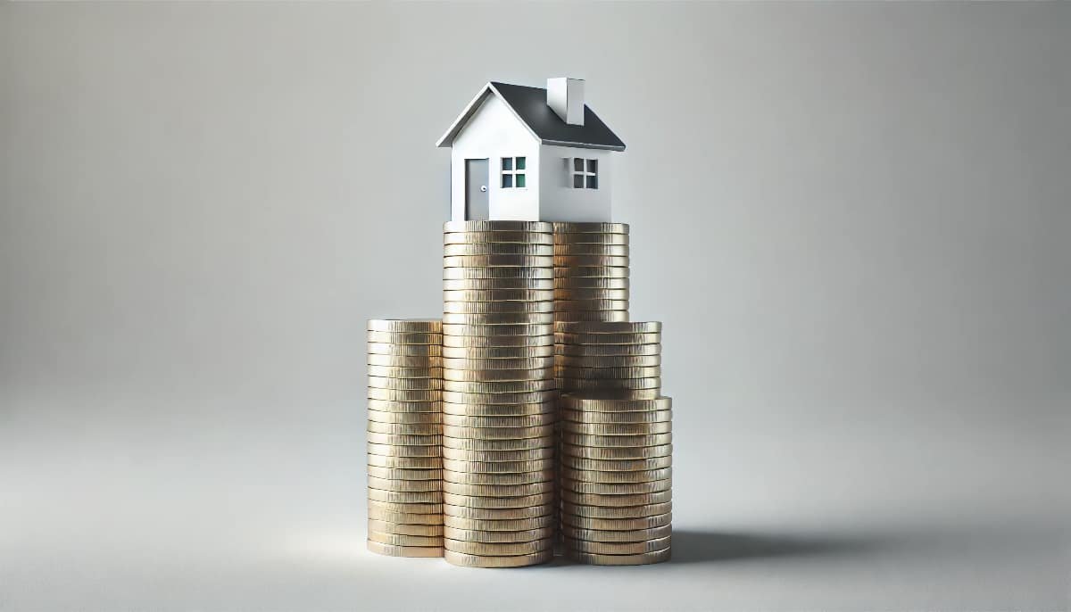 Best Real Estate Investment Strategies 1 small house growing out of a coin stack, symbolizing real estate investment strategies