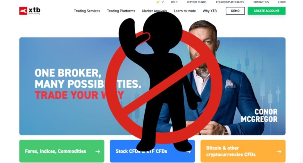 وسيط XTB الدول المحظورة 1 الدول المحظورة XTB