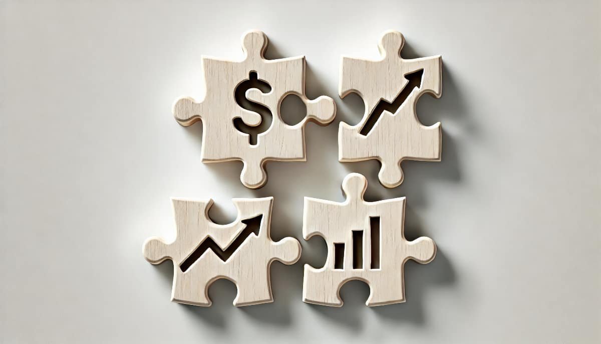 Common Mistakes by Beginner Investors: Avoid Them 1 three puzzle pieces misaligned, representing the mistakes beginner investors often make